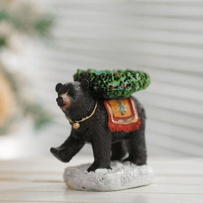 Black Bear Candlestick Ornament Resin Vintage Candle Cup - Temu