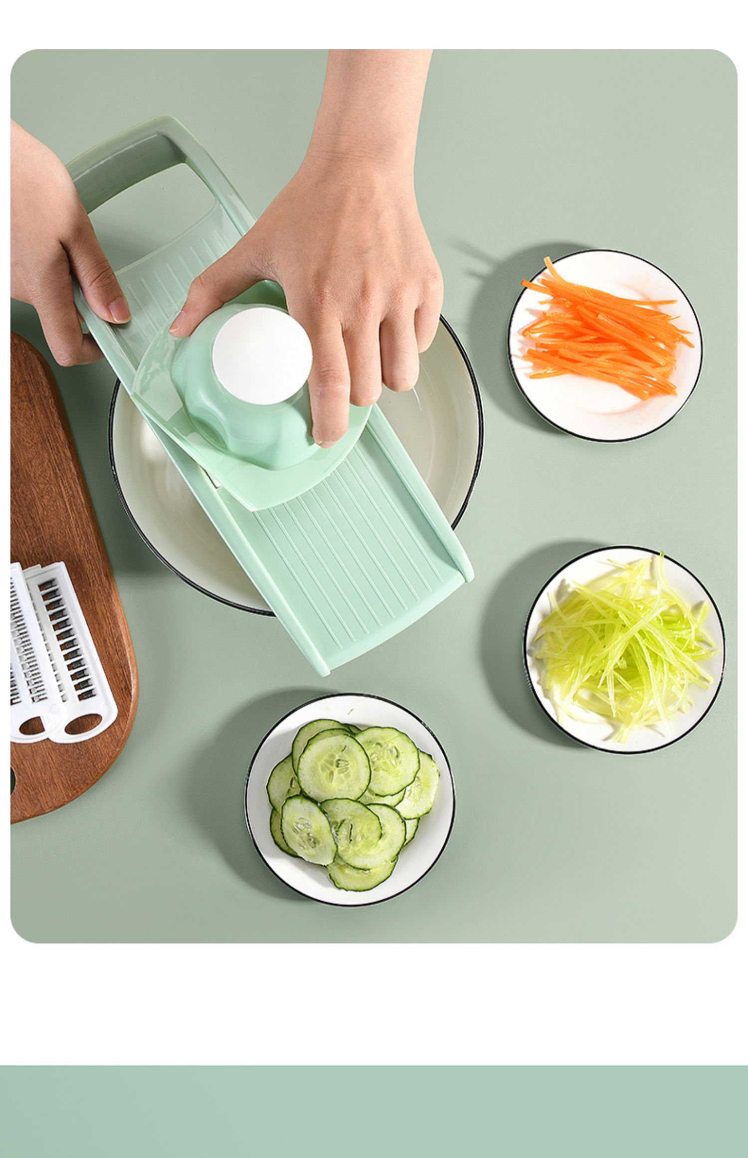 Vegetable Cutter With A Hand Gurad And Peeler, Grater, Vegetable Slicer,  Shredder, Multi-function Slicer, Peeler, Carrot And Fruit 1 Gadget, Vegetable  Cutting Tool Kitchen Stuff Clearance Kitchen Accessories Kitchen Gadgets -  Temu