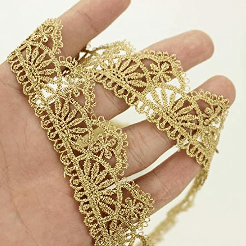 Gold Lace Trim Gold Ribbon Gold Lace for Sewing