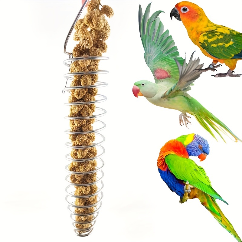 

1pc Parrot Foraging Feeder - Treat Holder For Budgies, Parakeets, Cockatiels, And Conures - Encourages Natural Foraging Behavior And Provides Nutritious Fruits And Vegetables