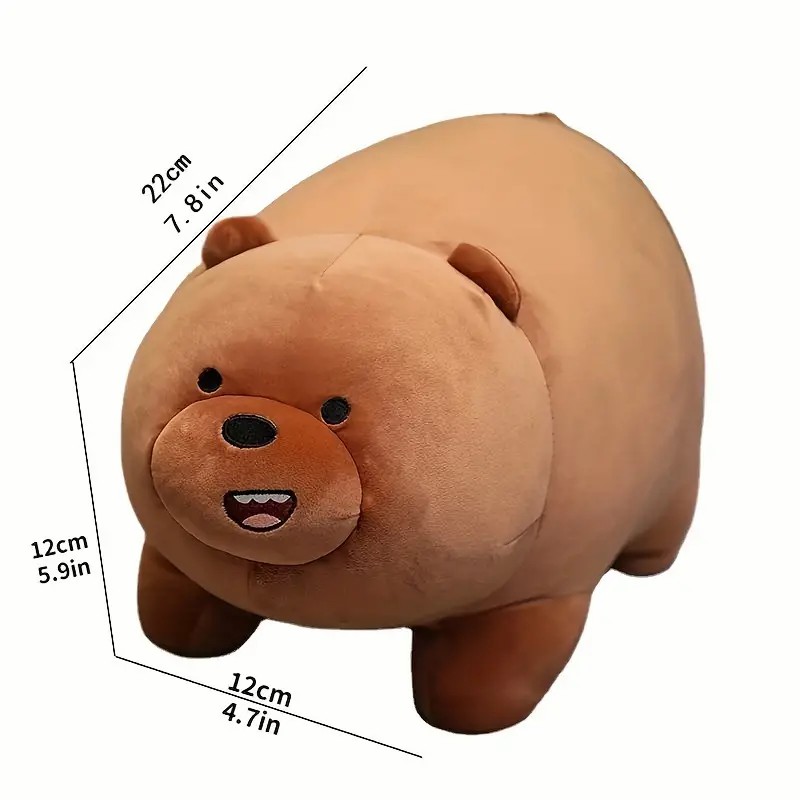 1pc new 6in nude bear doll pillow three panda doll sleeping hugging plush toy cloth doll bear easter christmas gift furniture decorations 1