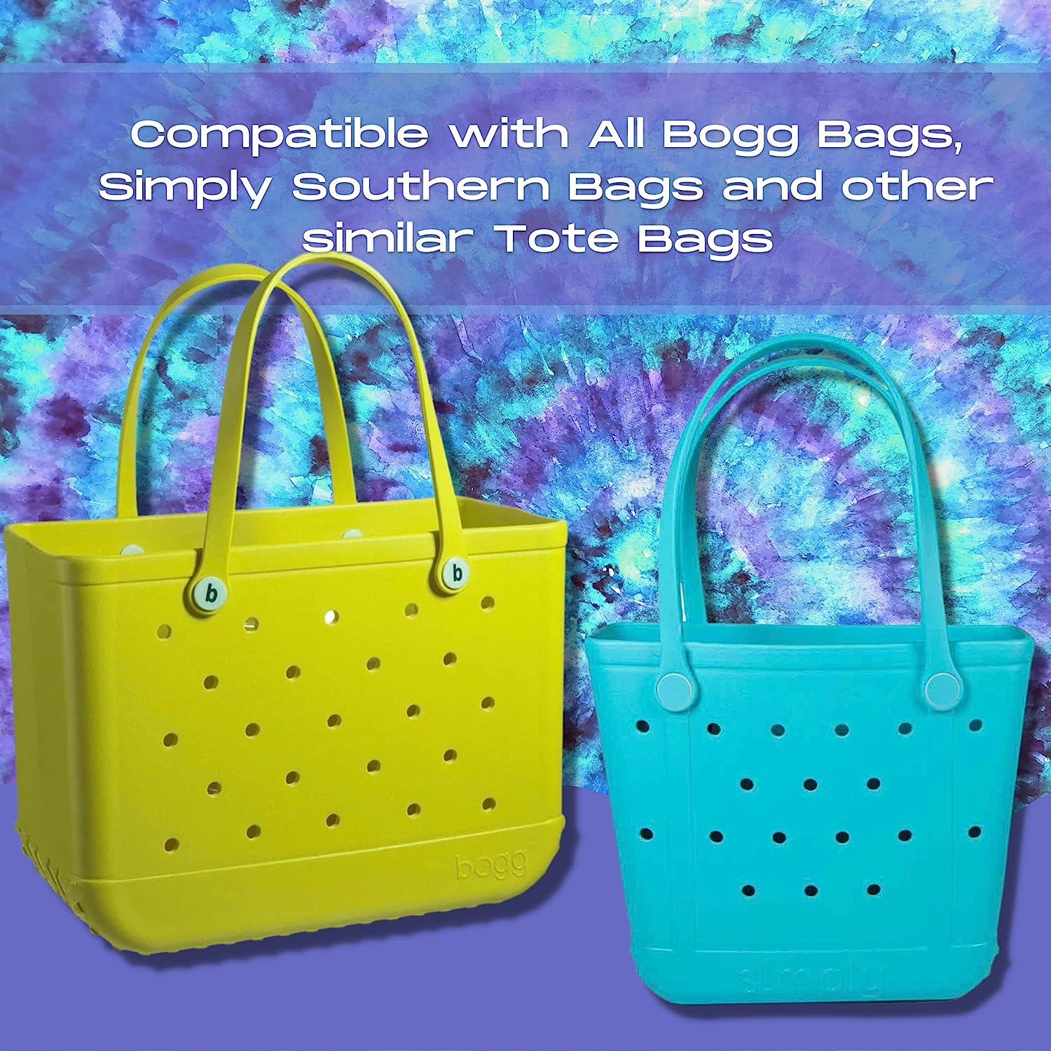 3PCS Bag Charms Compatible with Bogg Bags,Large Size Bag Insert Bag  Accessories Compatible with Simply Southern Totes Charm Accessories for  Beach