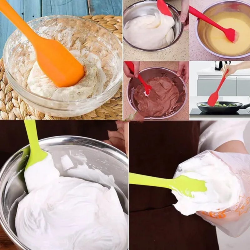 1pc Heat-Resistant Spatulas Silicone Cream Butter Cake Spatula Batter Scraper Kitchenware Baking Shovel Baking Tools, Kitchen Gadgets Accessories, For RV