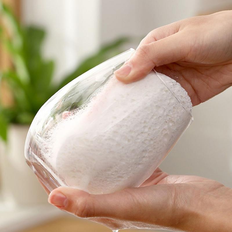 Esponjas de cocina - Esponjas de limpieza de celulosa comprimida, esponja  de limpieza de platos antiarañazos para el hogar, altamente absorbente y