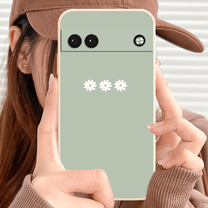 Funda De Teléfono Cute Flower TPU Anti Fall Protective - Temu