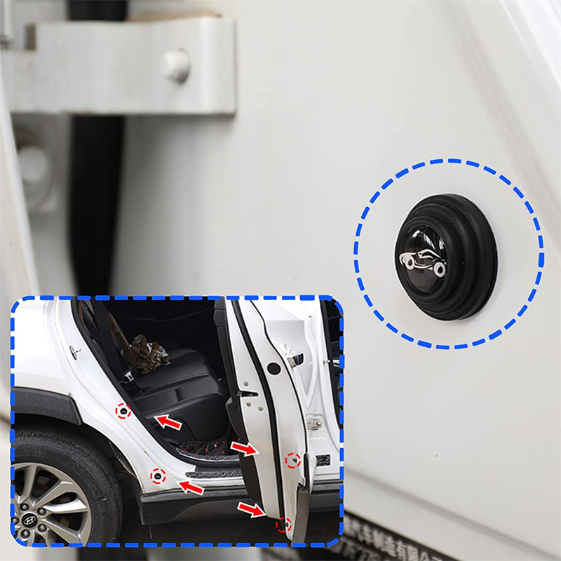 10pcs Car Door Anti-collision Silicone Pad Anti-shock Closing Door