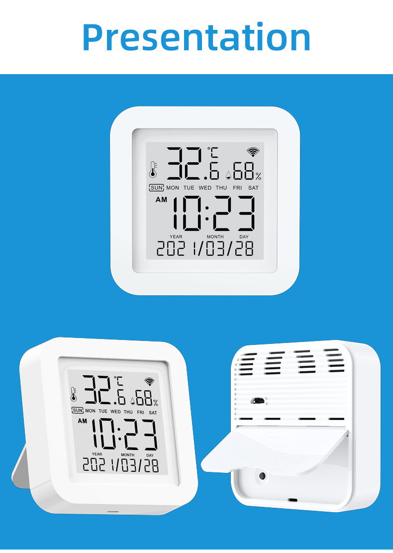 1 Sensor Temperatura Humedad Smart Life Wifi Transmisor Usb - Temu