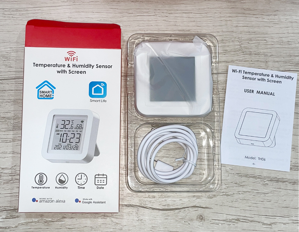 1 Sensor Temperatura Humedad Smart Life Wifi Transmisor Usb - Temu