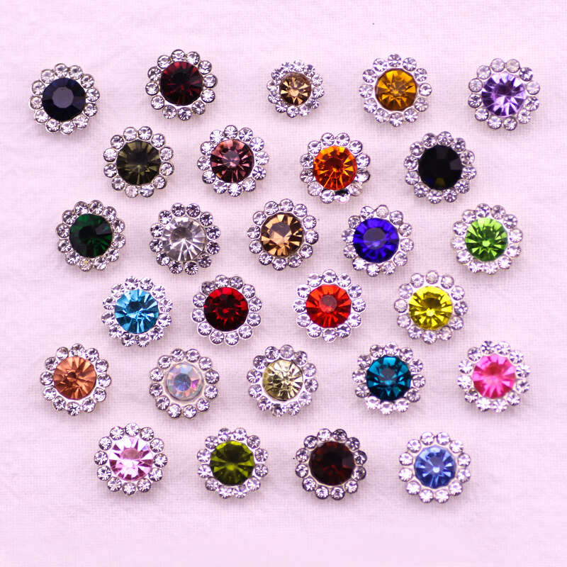 Sew Rhinestones Crystals Glass Metal Base Sewing Flower Claw - Temu