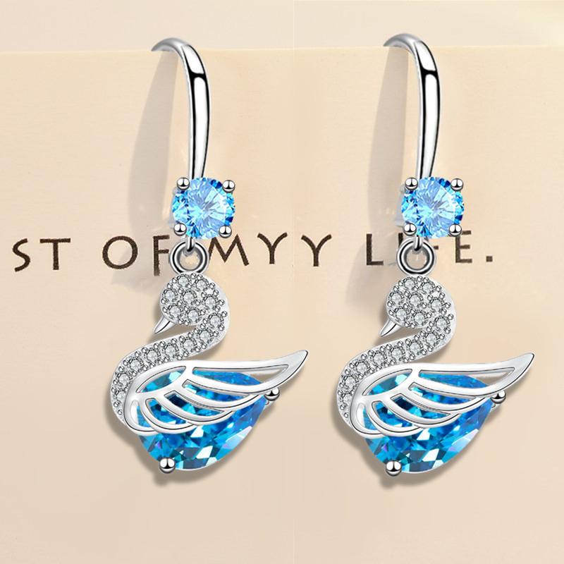 Aqua dangle clearance earrings