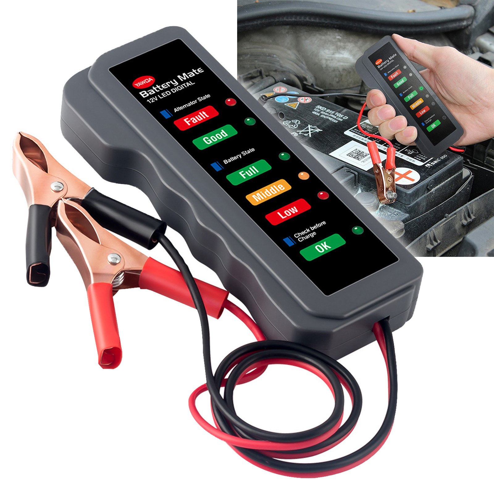 Tester Batterie Auto Mini 12 V Tester Alternatore Digitale 6 - Temu Italy