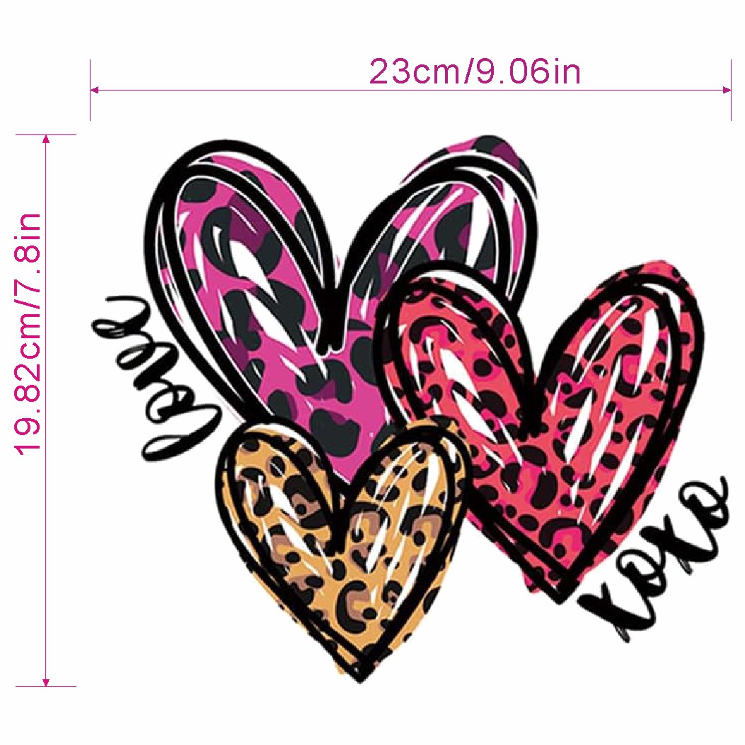  Valentines's Day Iron on Transfers - Valentines Decor Pink Red  Heart Gnome Heat Transfer Vinyl Stickers Cartoon Iron on Decals for T  Shirts Iron on Patches for Clothing Hat Pillow Backpack