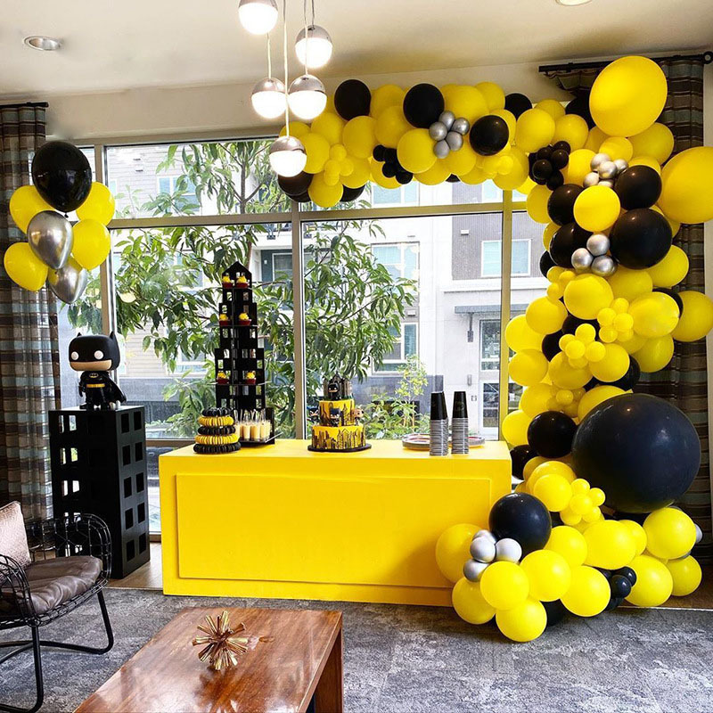 PartyWoo Bee Balloons, 72 pcs Yellow Balloons Yellow Polka Dot