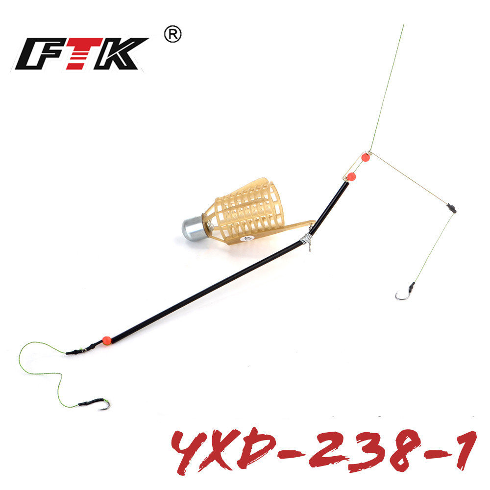 FTK 20g/0.71ozoz-100g/3.53oz Fishing Feeder Bait Cage, Stainless Hook Wire  Swivel Feeder, Fishing Tackle