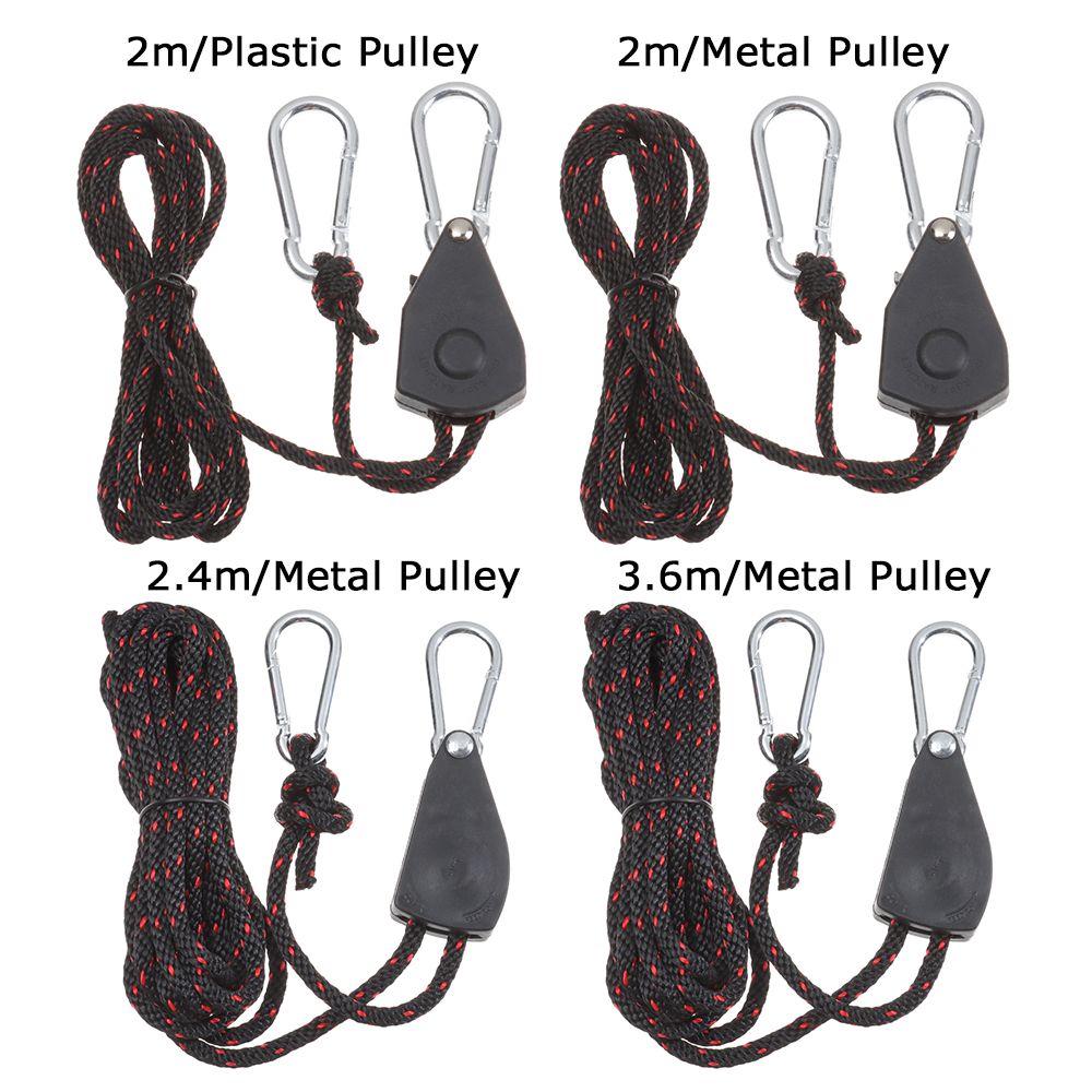 Tendeur à cliquet Cliquet de Corde Cliquet Hanger Poulie Corde(2 PCS),Cordes  à Crochet Cordes