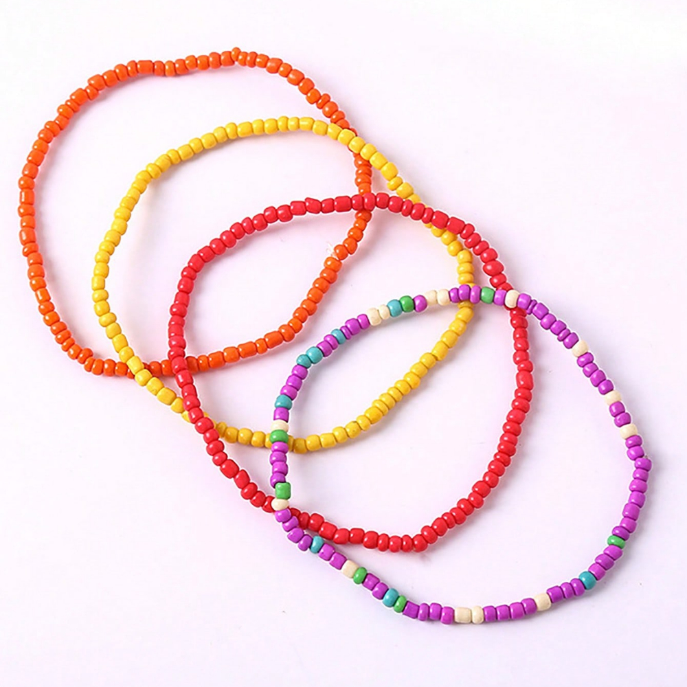 Colorful Tiny Beads Bracelets Boho Style Hand Decoration - Temu