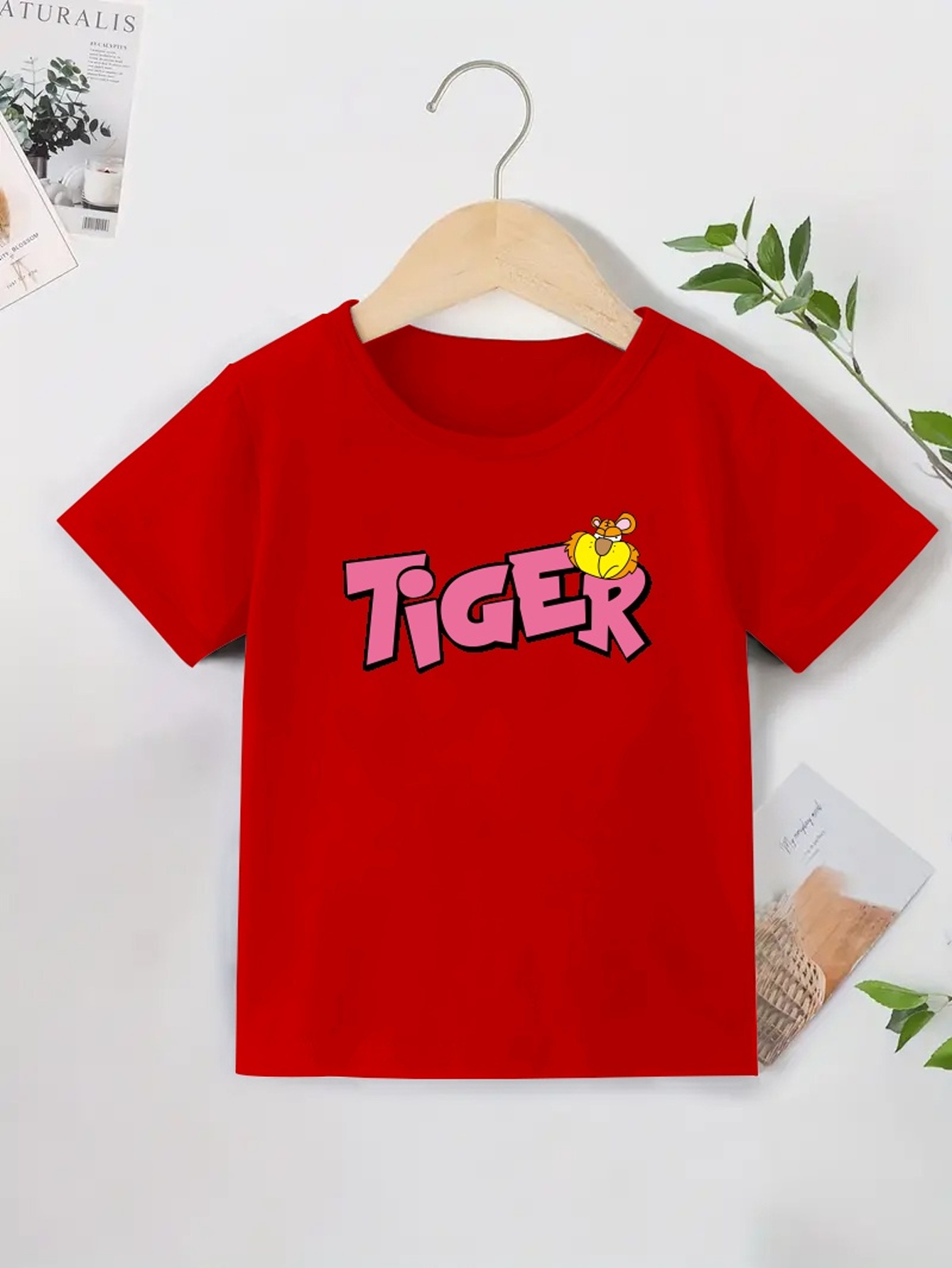 Cartoon Tiger Print Boys Creative T-shirt, Casual Lightweight Comfy Short  Sleeve Tee Tops, Kids Clothings For Summer - Temu United Arab Emirates