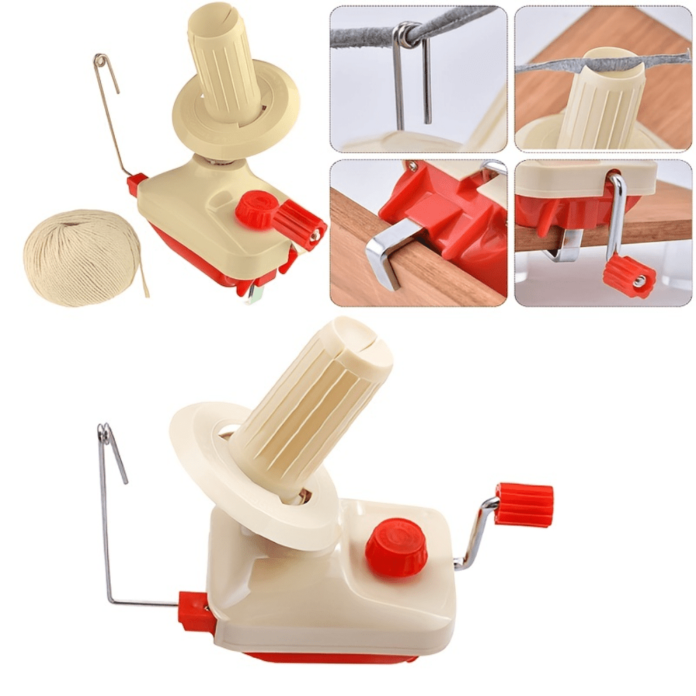 Hand Wool Ball Winder for Winding Yarn Skein Thread and Fiber Manual  Operated Swift Wool Yarn Winder for Knitting and Crocheting