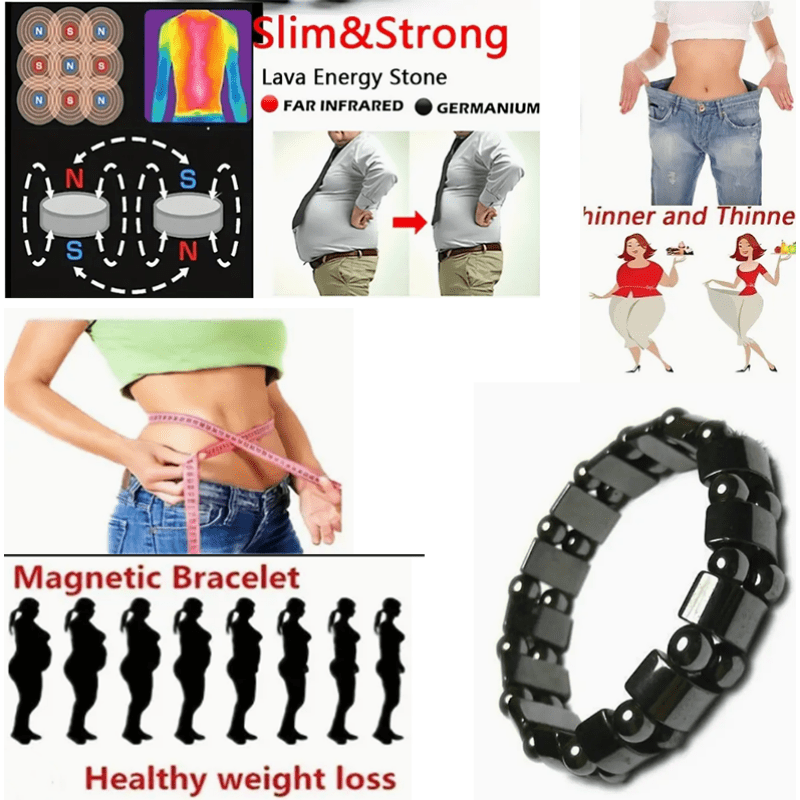 Men Women Therapeutic Weight Loss Bracelets Slim Energy Bangle