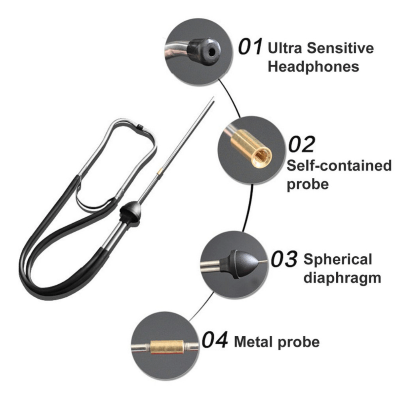 Auto Cylinder Stethoscope for Car Engine Diagnostics