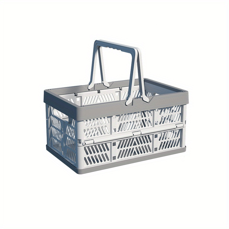 Outdoor Camping Folding Storage Basket Large Capacity Food Snack Storage Basket