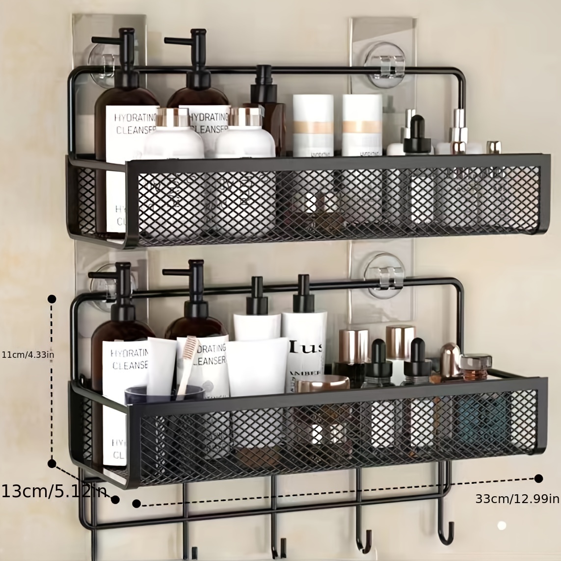 1pc Bathroom Lotion Rack Free Punching Bathroom Shampoo Body - Temu