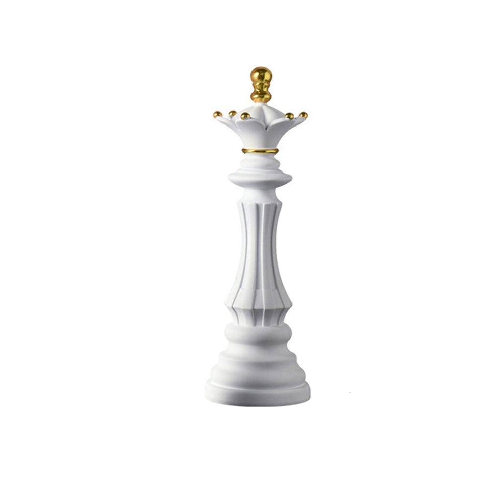 Oversized Chess Piece Ceramic Ornaments (Black)