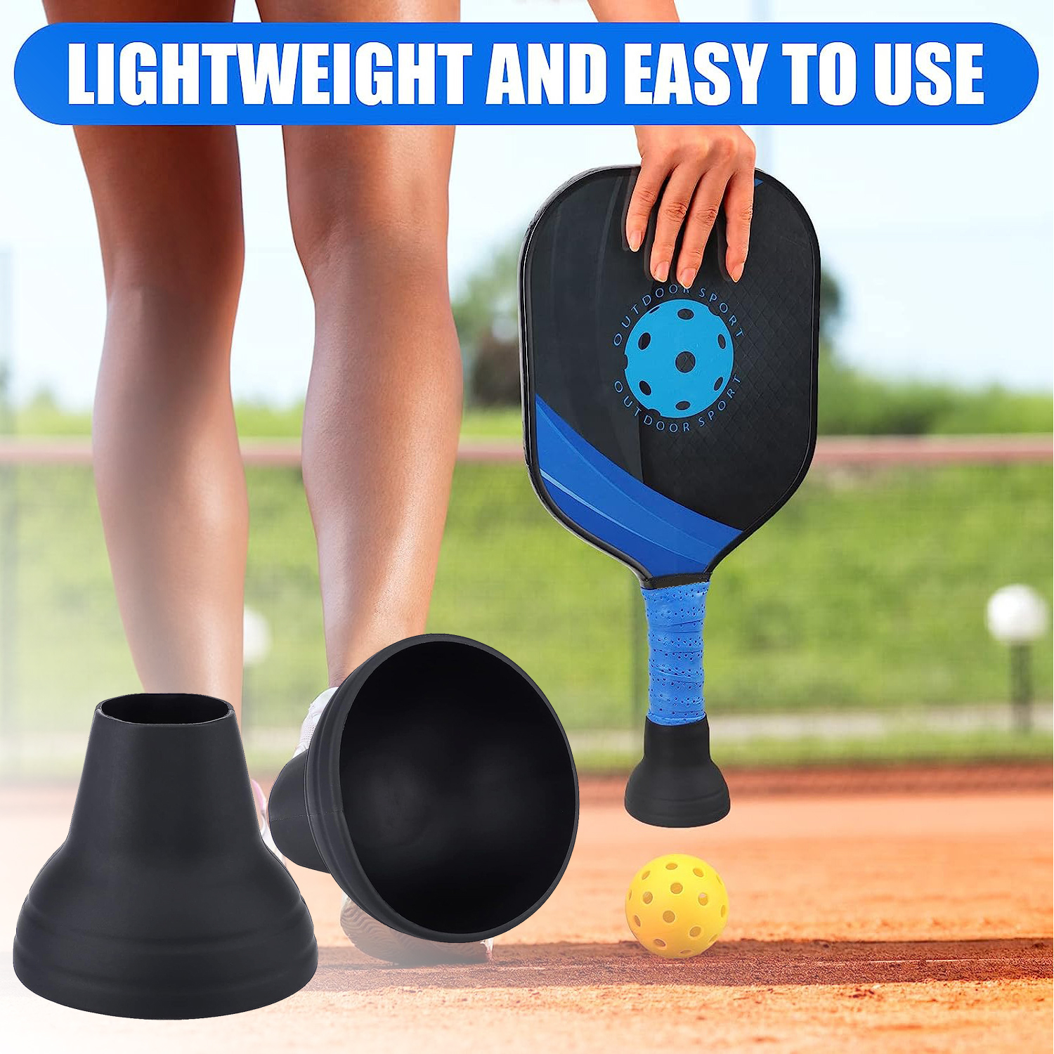 QOGIR Pickleball Ball Retriever: Easy Pickleball Ball Accessory to