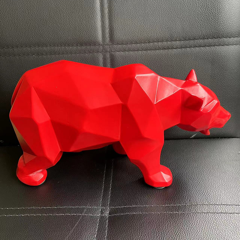 Nordic Bear Sculpture - Resin Statue for Stylish Home Decor