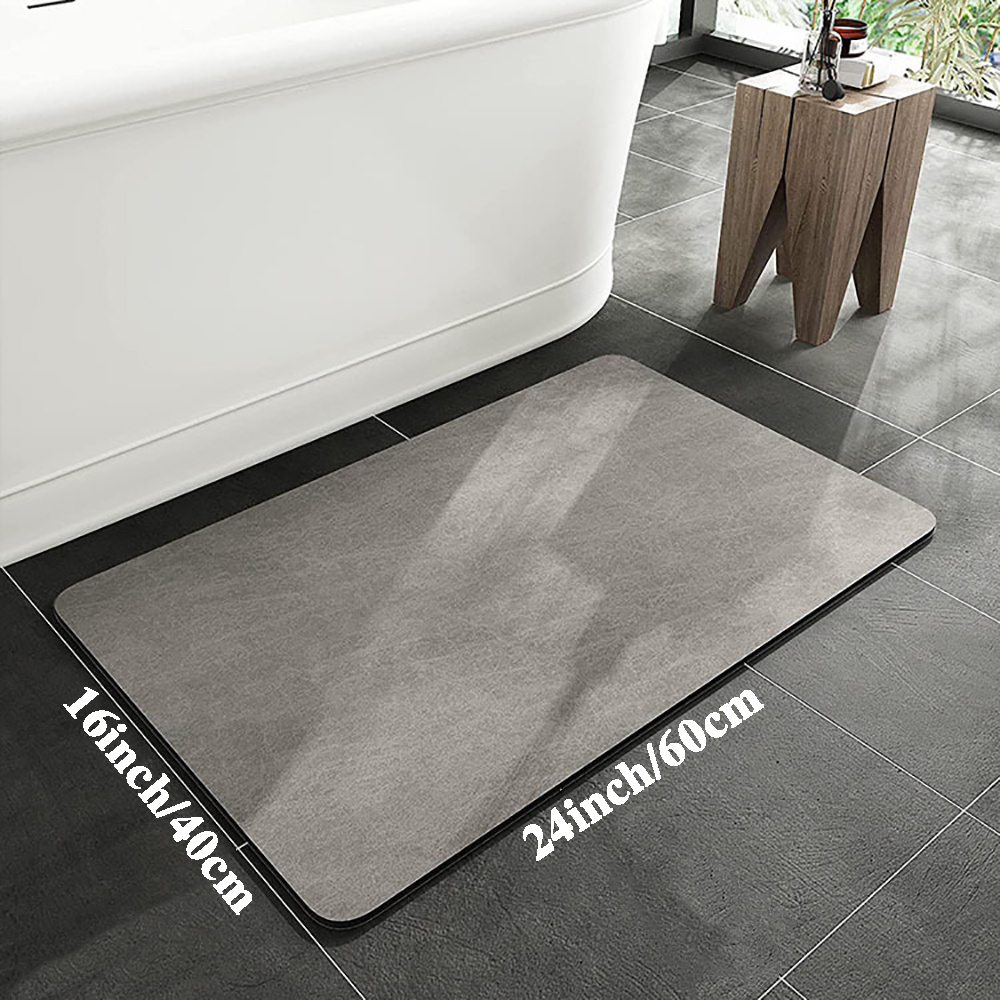 2PCS Super Absorbent Floor Mat Instant Drying Bathroom Rug Non