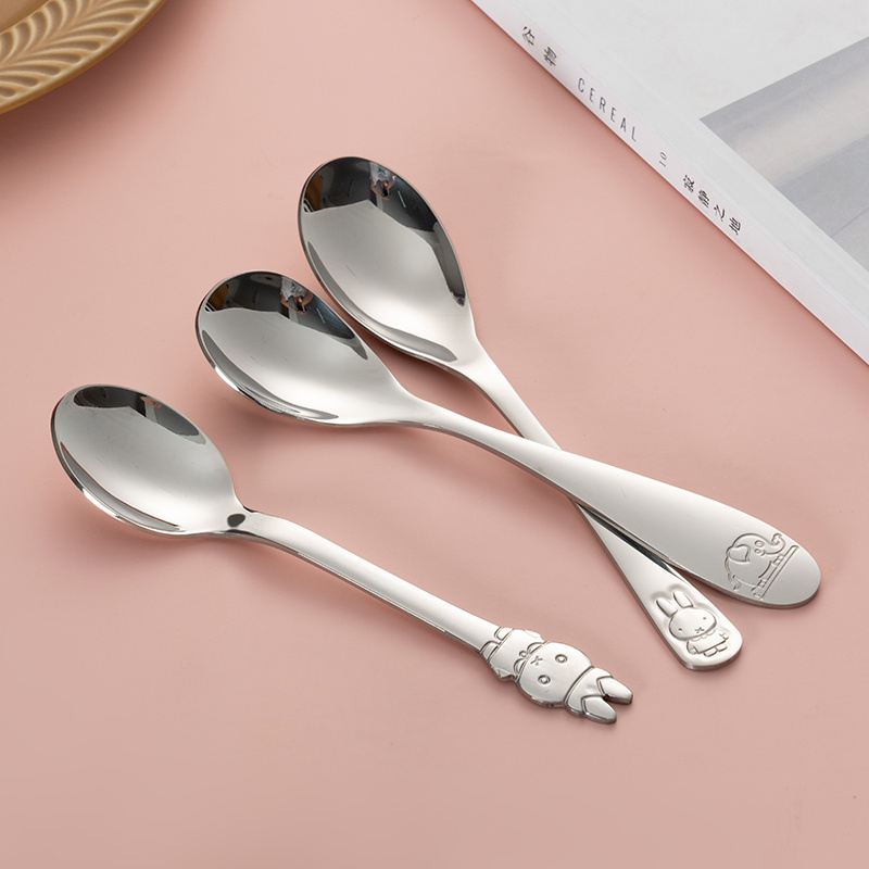 Food Grade 18/10 Stainless Steel Spoon, Children's Eating Spoon, Soup  Spoon, Meal Spoon, Long Handle Spoon, Household HY9195 for restaurant  kitchen