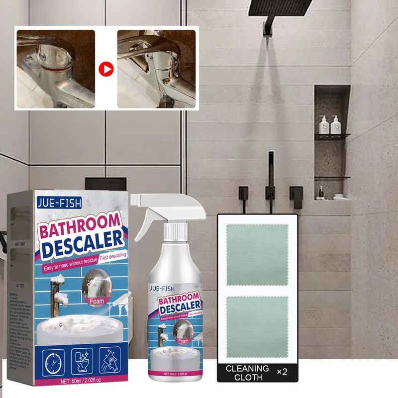 Bathroom Descaler Bathroom Cleaner Shower Room Glass Water - Temu