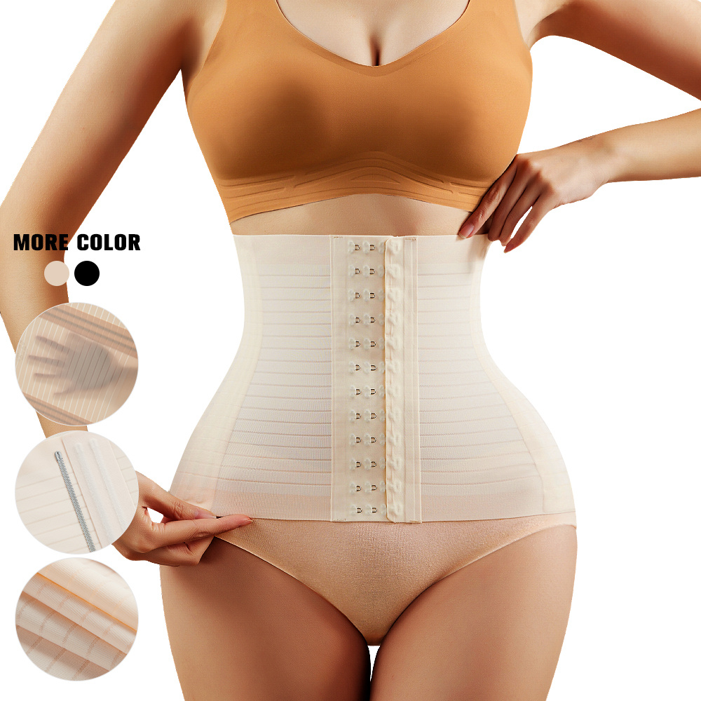Women's Waist Trainer Corset Steel Boned Tummy Control Body - Temu