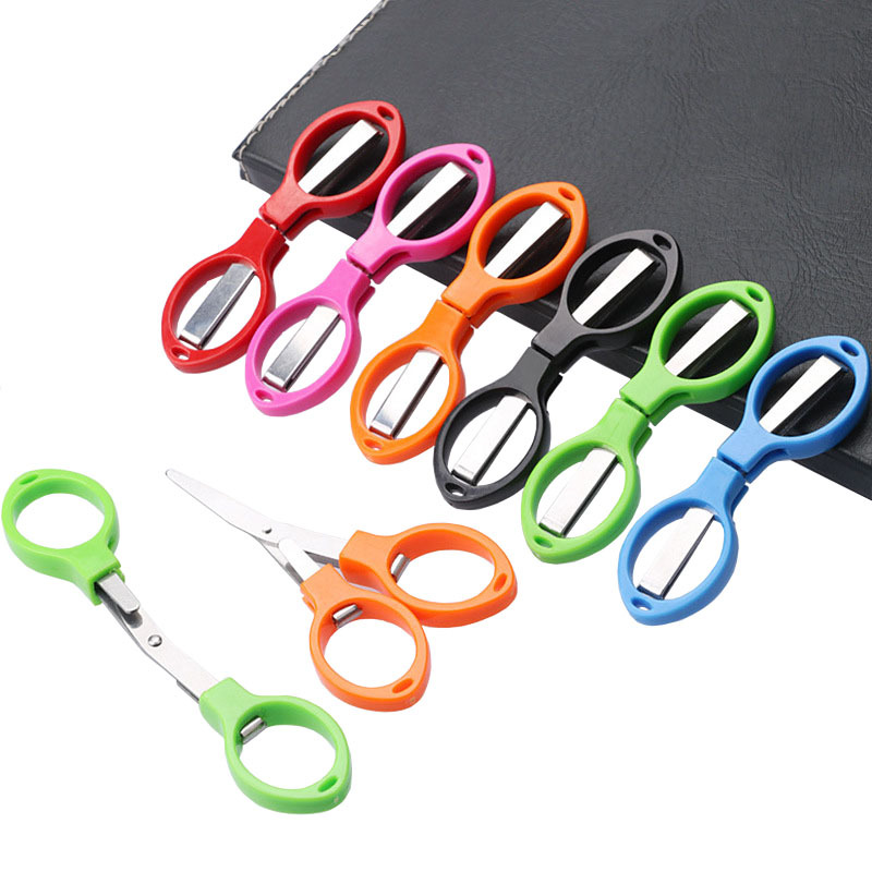Stainless-Steel Scissors Mini Handy Folding Pocket Travel Fishing Cutter  Scissor 