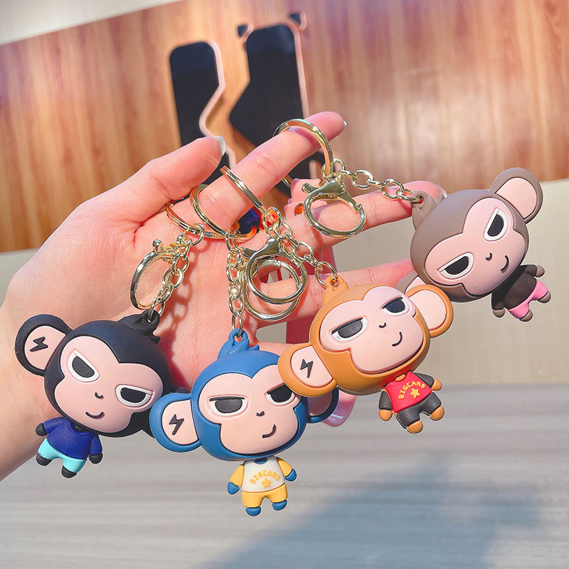 1pc Cute Pvc Doll Keychain For Car Keys, Backpack Or As A Gift For