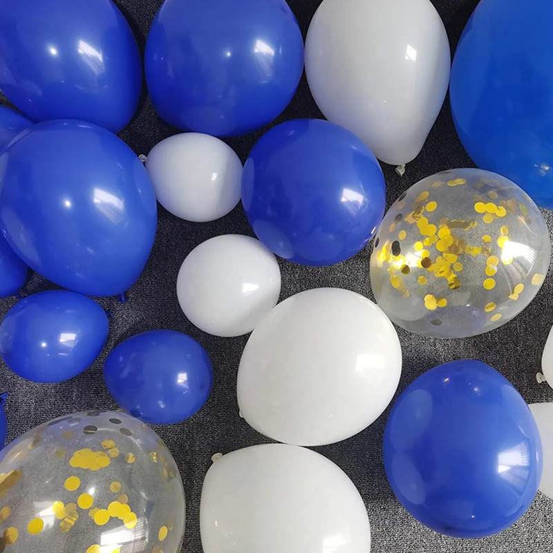 Silver Confetti on Navy Blue background Wedding Anniversary