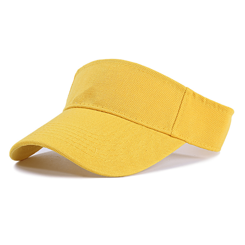 Solid Color Sports Sun Visor Hat Empty Top Adjustable Sun - Temu