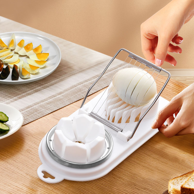 1pc Stainless Steel Egg Slicer, Classic Egg Cutter For Kitchen