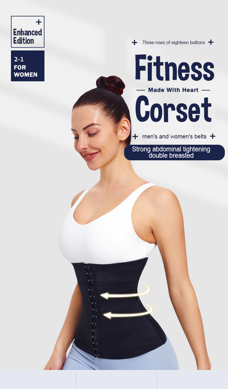 What is Three-Breasted Six-Breasted Waist Trainer Corset Shapewear Slim  Body Shaper Belts