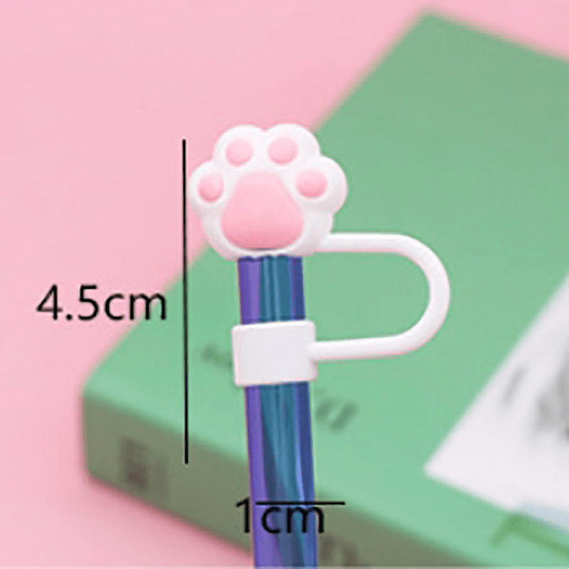 LOMILD 6pcs 0.4inch Cute Silicone Straw Covers Cap For Stanley Tumblers,  Dust-Proof Drinking Straw Reusable Straw Tips Covers For Stanley 40oz