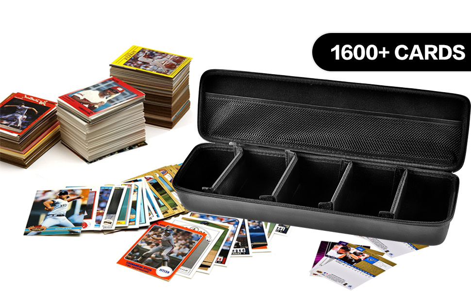 GWCASE Card Holder for 1300+ Main Card Game, Storage Organizer Binder -  Collectible Box Comaptible with Football Baseball/for CAH/for PM TCG/for  Phase