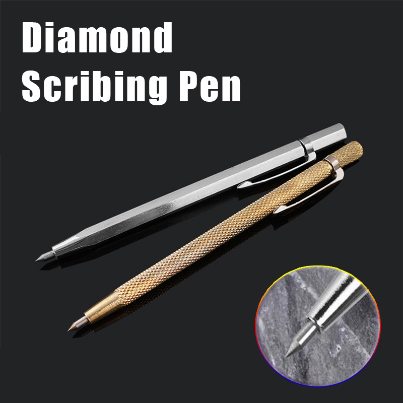 1PC Diamond Metal Engraving Pen Tungsten Carbide Scribing Pen Tip Steel  Scriber Scribe Mark Marker For Glass Metal Wood Carving - AliExpress