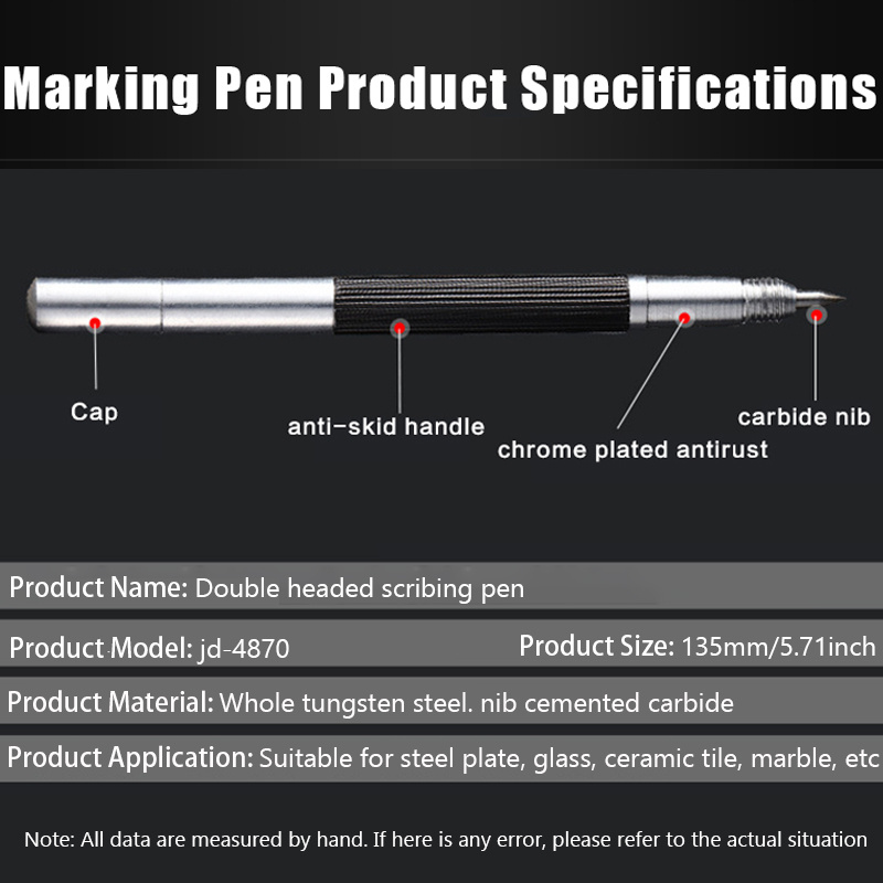 11 PCS Diamond Metal Marker Engraving Pen Tungsten Carbide Nib Stylus Pen  14cm For Glass Ceramic Metal Wood Engraving Hand Tools