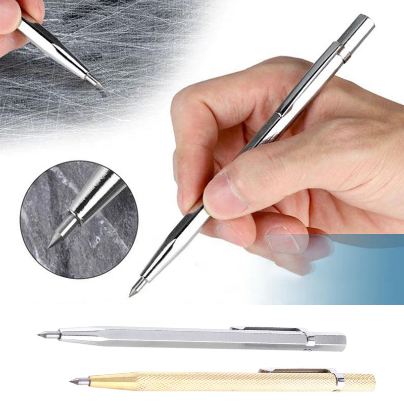 Penna per incisione con pennarello in metallo diamantato da 2
