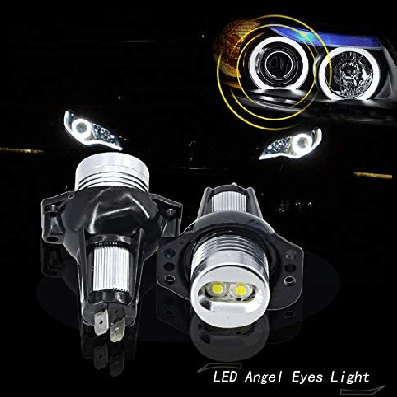 H8 BMW LED Angel Eyes Halo Ring Headlight Bulbs 2PCS