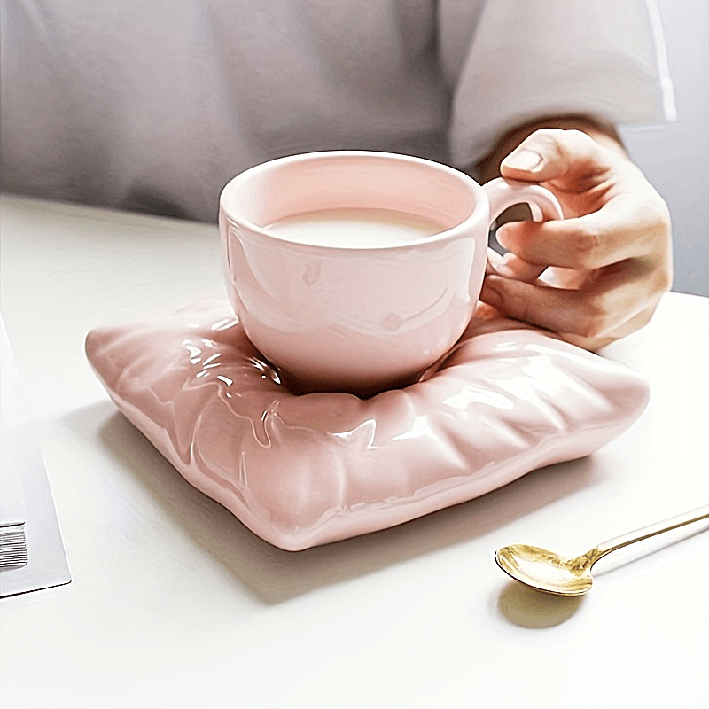 Ins Style Creative Pillow Bag Coffee Cup Simple Water Cup Ceramic