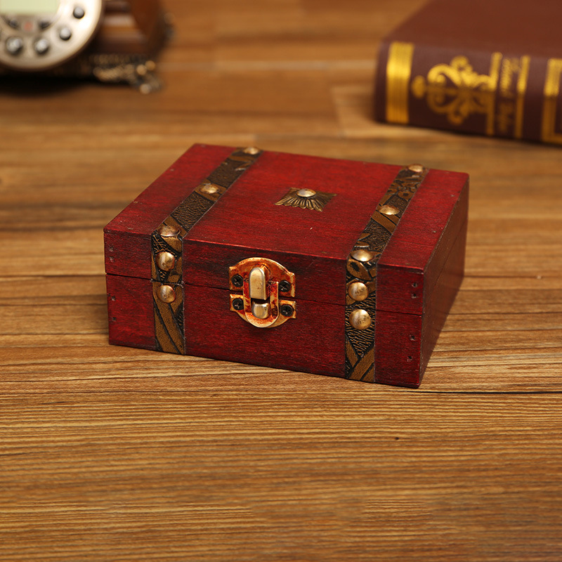 Wooden Storage Box Vintage Jewelry Box Large Capacity - Temu