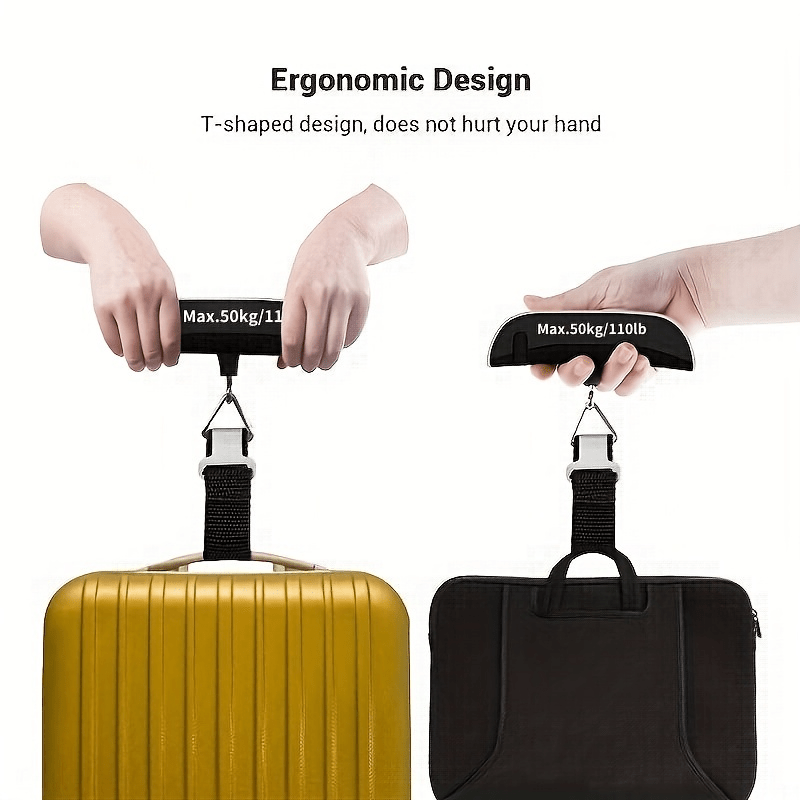 Digital Handheld Luggage Hanging Baggage Scale Backlight Lcd - Temu