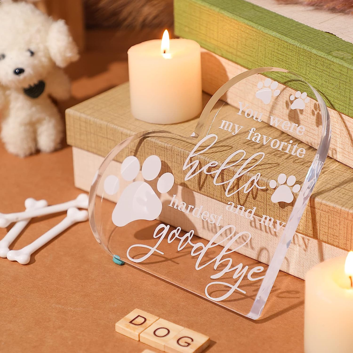 Gift for Pet Parent / Personalized Cat Print Candle / Christmas