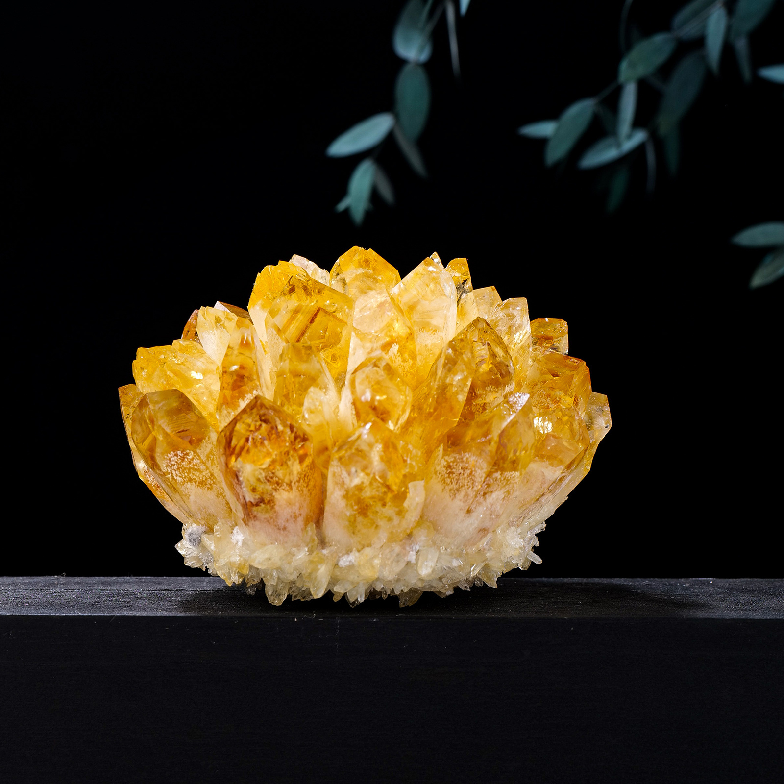 natural yellow quartz cluster specimen hexagonal Temu Kuwait